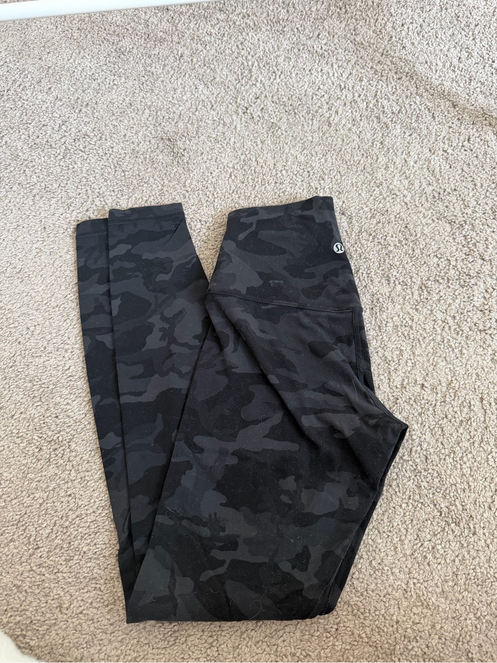 lululemon athletica Women's Black Camo Leggings